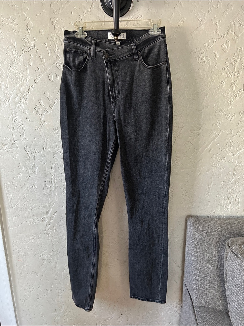 Abercrombie & Fitch Curve Love '90s Slim Straight Ultra High Rise Jeans in Long